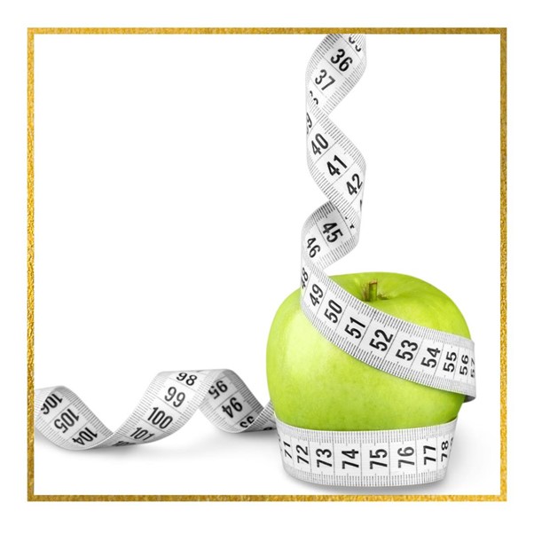 Measuring green apple